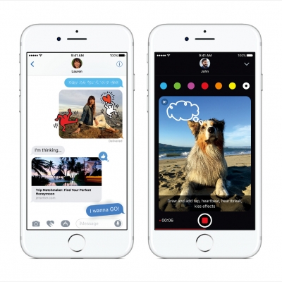 애플 iOS 10 아이메시지(iMessage)